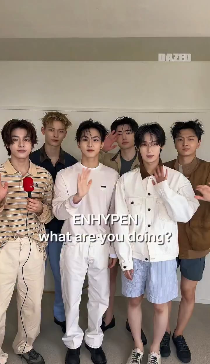 260425 dazedkorea Instagram: ENHYPEN @ Dazed Korea May 2026 Issue in Prada