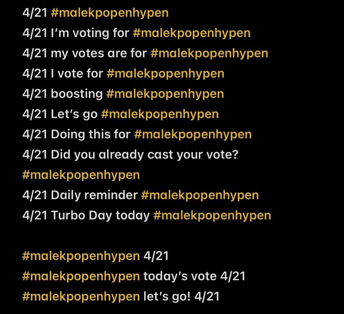 Today is Turbo Day for the AMAs voting! Is what I’m doing okay to avoid getting tagged as spam?