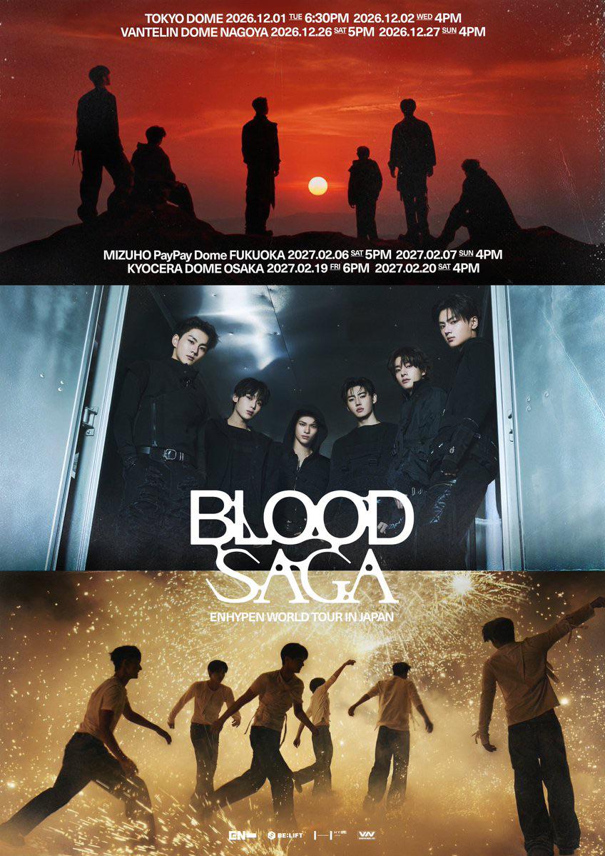 260423 📢ENHYPEN WORLD TOUR 'BLOOD SAGA' IN JAPAN Details Announced!