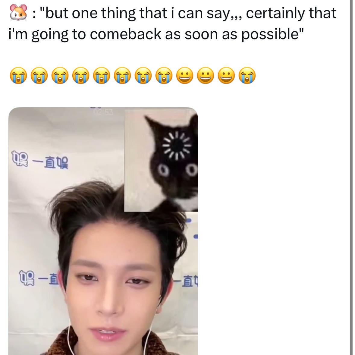 What does he mean by this?😭