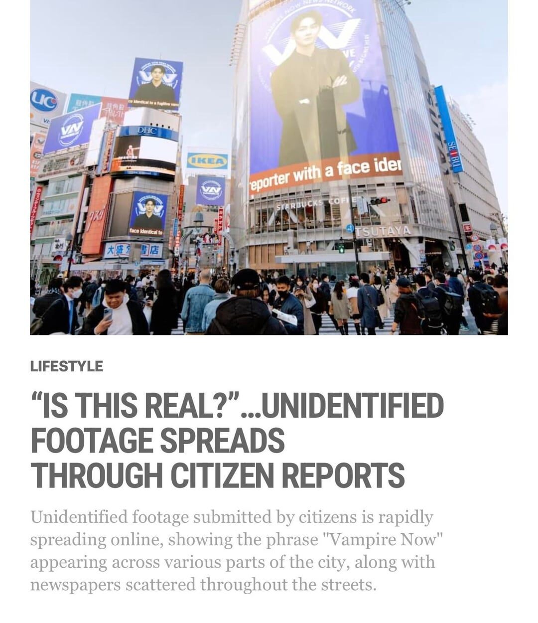 260430 Vampire Now added a new article to the Lifestyle section of their website