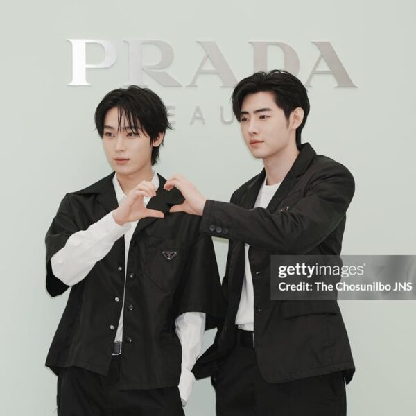 260429 Getty Images | Sunghoon and Sunoo at Prada Beauty’s “Prada Touch Blush” Launching Event in Seoul
