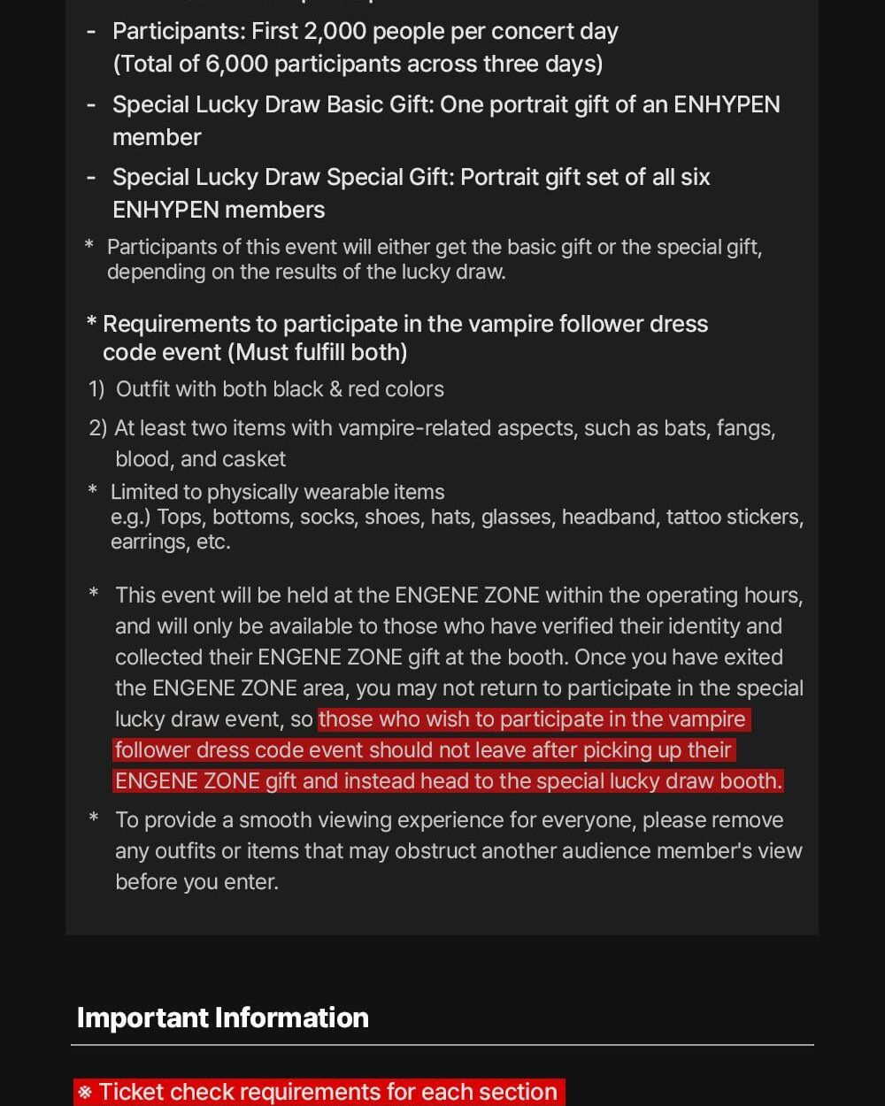 260427 [NOTICE] ENHYPEN WORLD TOUR ‘BLOOD SAGA’ IN SEOUL Fan Club Booth “ENGENE ZONE” Information