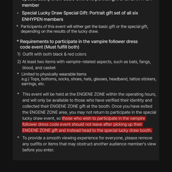 260427 [NOTICE] ENHYPEN WORLD TOUR ‘BLOOD SAGA’ IN SEOUL Fan Club Booth “ENGENE ZONE” Information