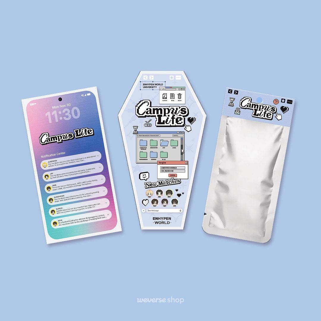 260417 Weverse Shop: [ENHYPEN WORLD COUPON CARD COLLECTION] CAMPUS LIFE ver. Pre-Order