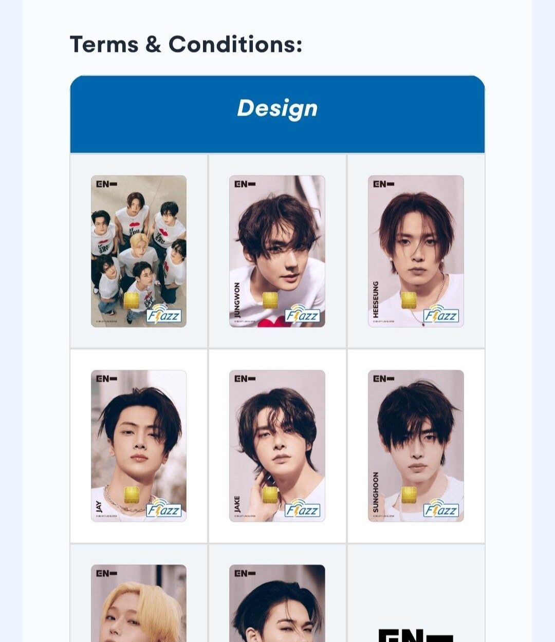 260421 BCA releases a limited edition Flazz e-money cards collaboration with ENHYPEN