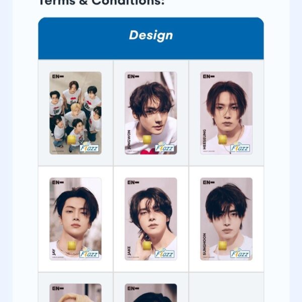 260421 BCA releases a limited edition Flazz e-money cards collaboration with ENHYPEN