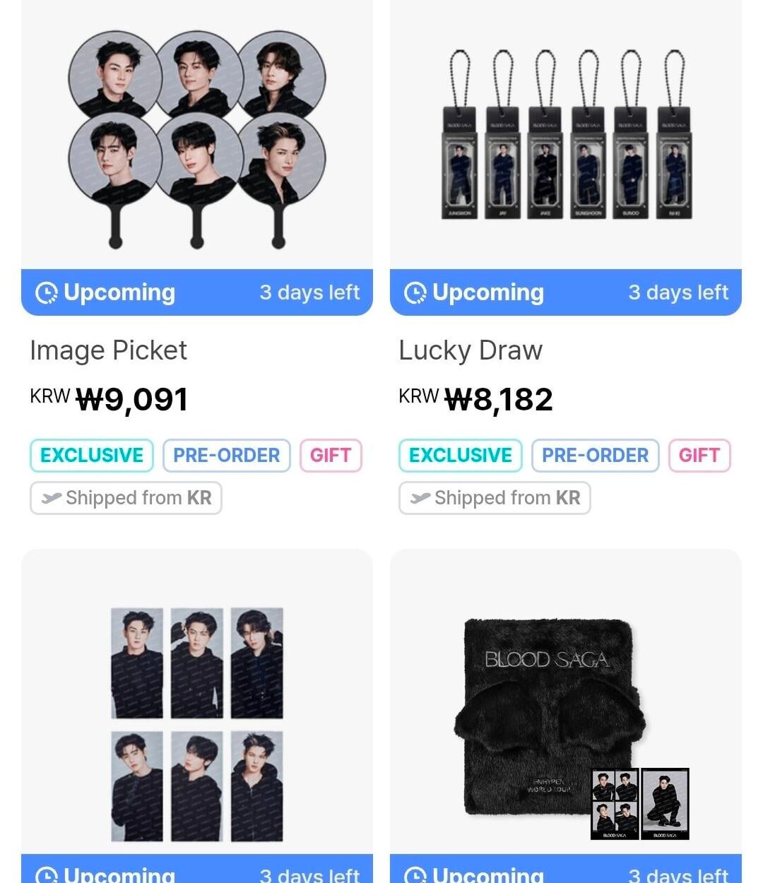 260424 BLOOD SAGA TOUR Merch Previews are available on Weverse Shop