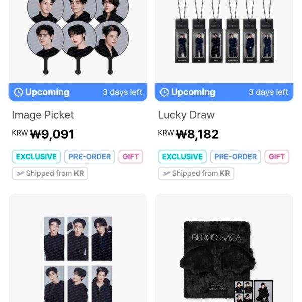 260424 BLOOD SAGA TOUR Merch Previews are available on Weverse Shop