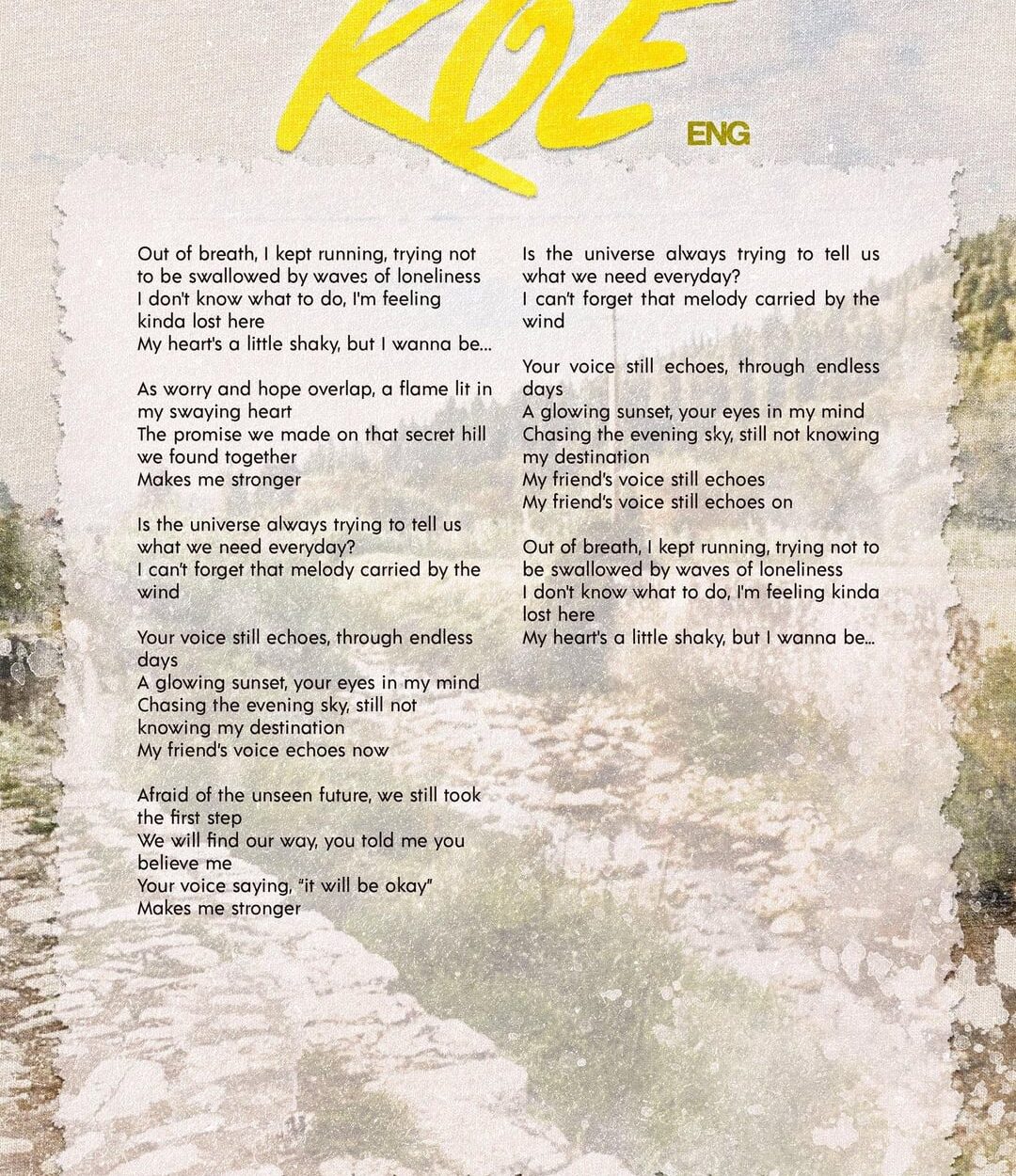 Tomohisa Yamashita '声 (Voice)' feat. JUNGWON of ENHYPEN Lyrics & Translation