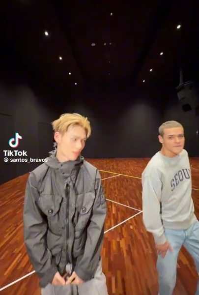 260503 Santos Bravos Tiktok: Drew with Ni-ki @ Velocidade