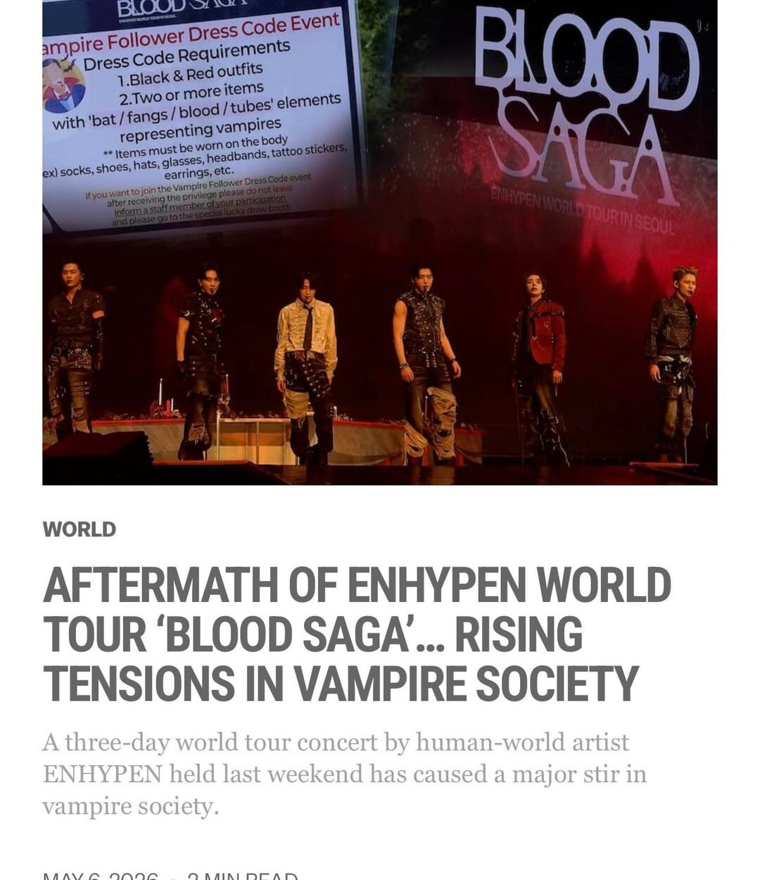 260506 Vampire Now added a new article to the Worle section of their website
