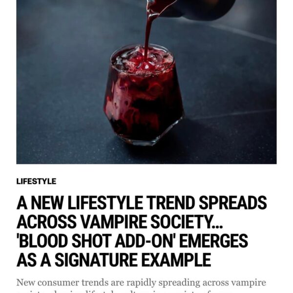260514 Vampire Now added a new article to the Lifestyle section of their website