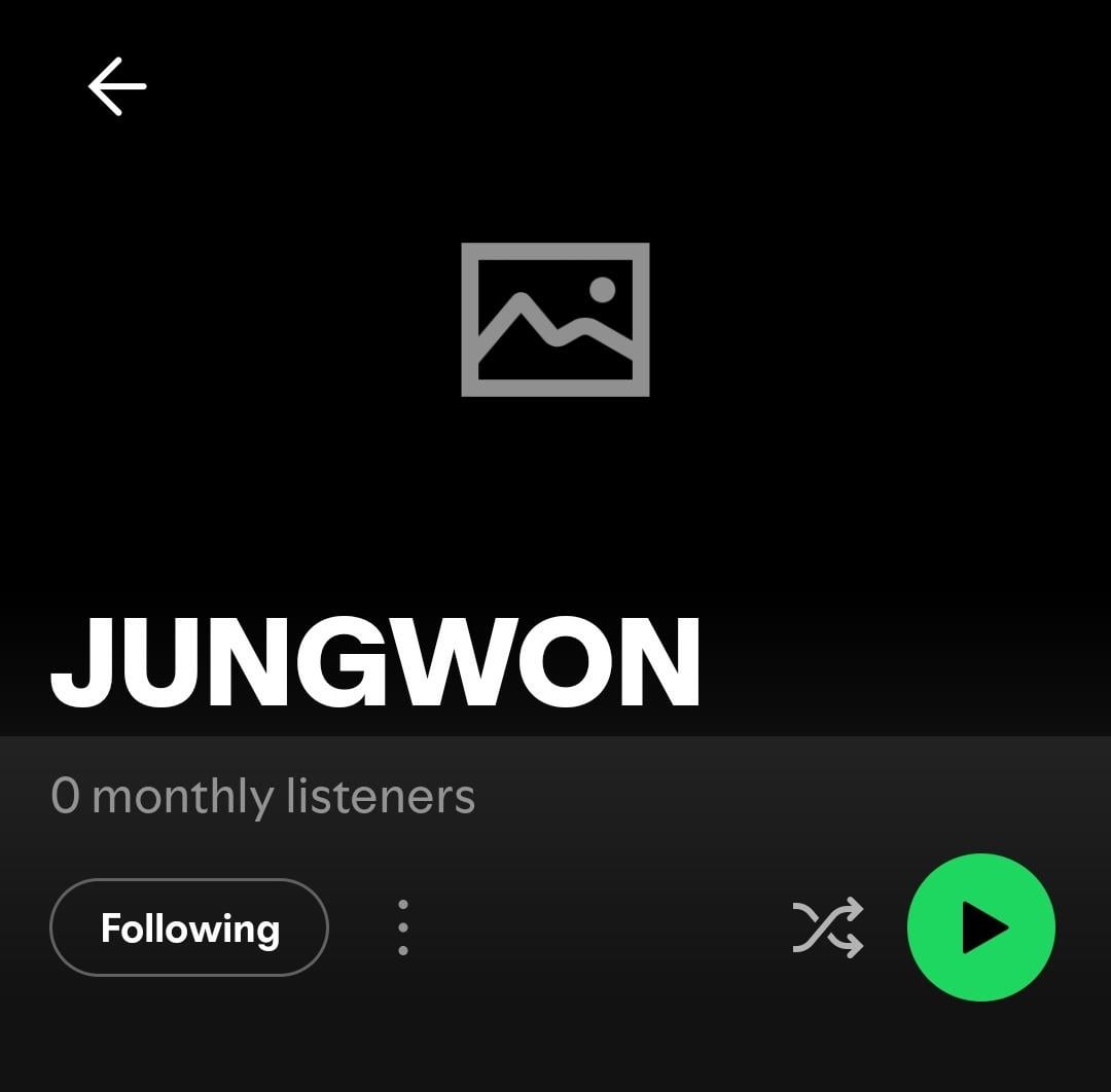 260515 JUNGWON now has his own solo Artist Profile on Spotify