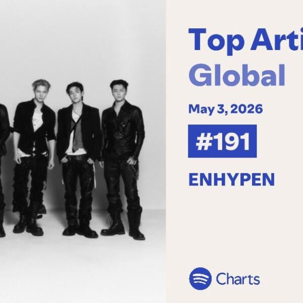260504 ENHYPEN re-enters Spotify Top Artists Global at #191 🎉
